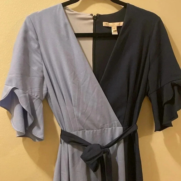 Anthropologie Hutch color block midi dress - small - blue/purple-great condition - Picture 3 of 10